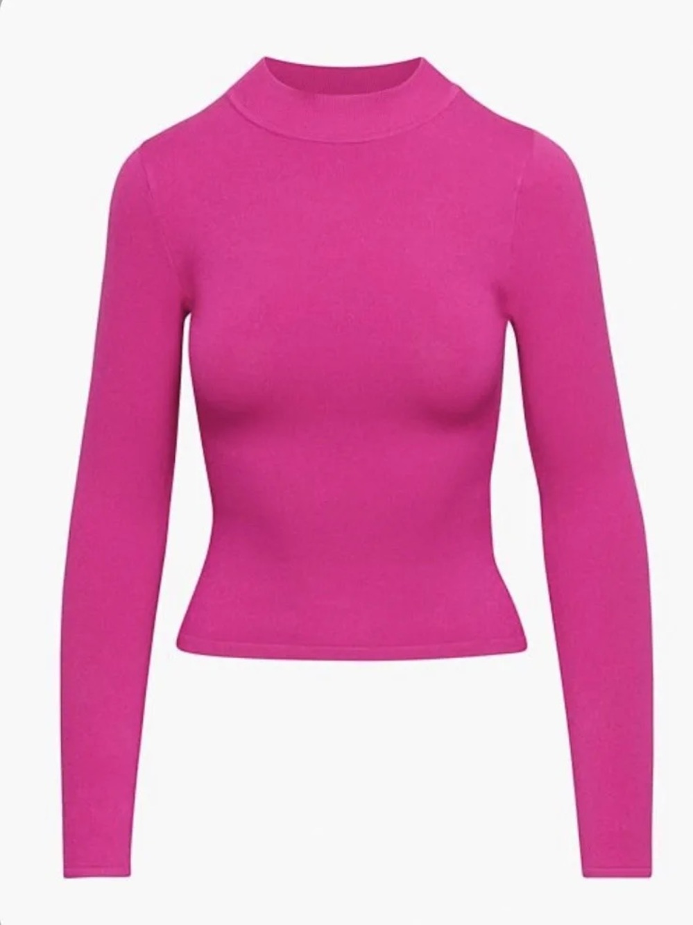 Babaton Astrid Sculpt Knit Mock Neck Top - Granita Pink, Women’s XL